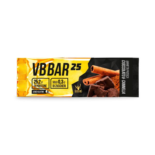 Barrette Proteiche Low Carb VB BAR 25 cioccolato cannella